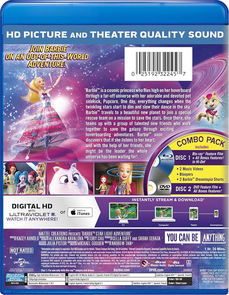 【Blu-ray】STARLIGHT DELUXE Amazon.com: Barbie: Star Light Adventure [Blu-ray] : Erica